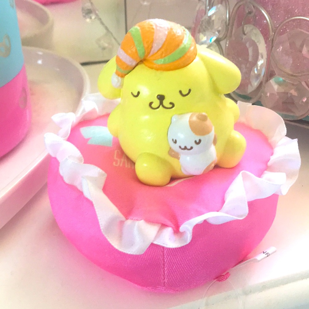 Pompompurin character on pillow